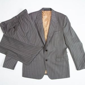 VERSACE COLLECTION SUIT Gray Brown 54